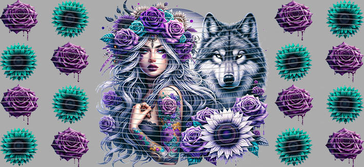 16oz Sunflower Girl-SU-518